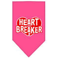 Load image into Gallery viewer, Pet and Dog Bandana Screen Printed, "Heart Breaker"
