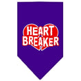 Load image into Gallery viewer, Pet and Dog Bandana Screen Printed, "Heart Breaker"
