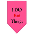Load image into Gallery viewer, Pet and Dog Bandana Screen Printed, "I Do Bad Things"
