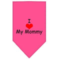 Load image into Gallery viewer, Pet and Dog Bandana Screen Printed, "I Love My Mommy"

