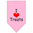 Load image into Gallery viewer, Pet and Dog Bandana Screen Printed, "I Love Treats"
