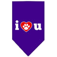 Load image into Gallery viewer, Pet and Dog Bandana Screen Printed, "I Love You"
