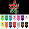 Load image into Gallery viewer, Christmas Pet and Dog Bandana Screen Printed, "Santa's Cutest Elf"
