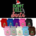 Load image into Gallery viewer, Christmas Pet Hoodie, "Don't Tell Santa"

