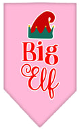 Load image into Gallery viewer, Christmas Pet and Dog Bandana Screen Printed, "Big Elf"
