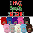 Load image into Gallery viewer, Christmas Pet Hoodie Screen Printed, "I Make Spirits Bright"
