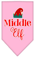 Load image into Gallery viewer, Christmas Pet and Dog Bandana Screen Printed, "Middle Elf"
