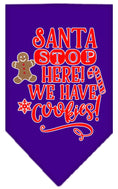 Load image into Gallery viewer, Christmas Pet and Dog Bandana "Santa, Stop Here! We Have Cookies!"
