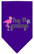 Load image into Gallery viewer, Christmas Pet and Dog Bandana Screen Printed, "Seas & Greetings"
