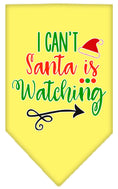 Load image into Gallery viewer, Christmas Pet and Dog Bandana Screen Printed, "I Can't, Santa Is Watching"
