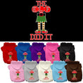 Load image into Gallery viewer, Christmas Pet Hoodie Screen Printed, "The Elf Did It"

