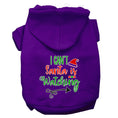 Load image into Gallery viewer, Christmas Pet Hoodie "I Can't, Santa Is Watching"
