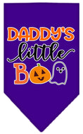 Load image into Gallery viewer, Halloween Pet and Dog Bandana Screen Printed, "Daddy's Little Boo"
