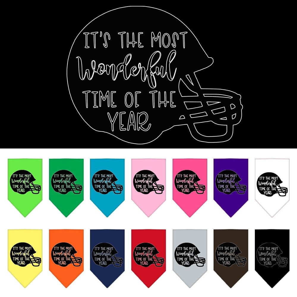 Pet and Dog Bandana, "Most Wonderful Time Of The Year (Football)"