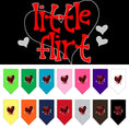 Load image into Gallery viewer, Pet and Dog Bandana Screen Printed, "Little Flirt"

