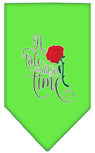 Pet and Dog Bandana Screen Printed, "Timeless Tale"