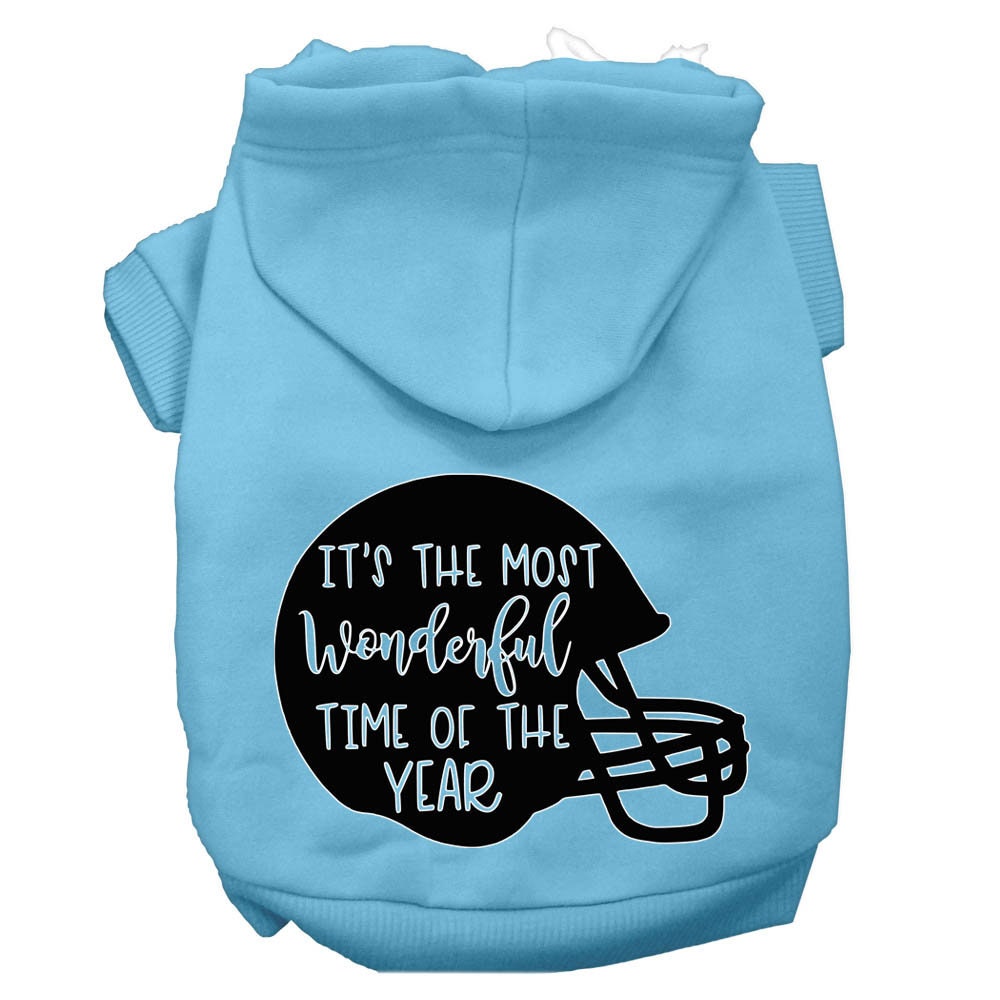 Pet, Dog and Cat Hoodie, "Most Wonderful Time Of The Year (Football)"