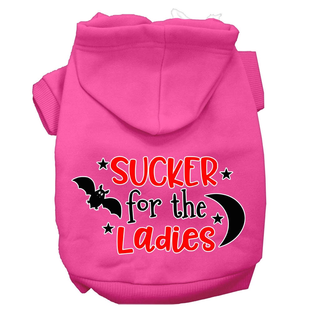 Halloween Pet Hoodie Screen Printed, "Sucker For The Ladies"