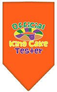 Load image into Gallery viewer, Pet and Dog Bandana Screen Printed, "King Cake Tester"

