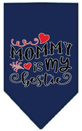 Load image into Gallery viewer, Pet and Dog Bandana Screen Printed, "Mommy Is My Bestie"

