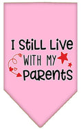 Load image into Gallery viewer, Pet and Dog Bandana Screen Printed, "I Still Live With My Parents"
