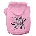Load image into Gallery viewer, Halloween Pet Hoodie Screen Printed, "Trick Or Treat Yo' Self"
