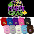 Load image into Gallery viewer, Pet Dog & Cat Hoodie Screen Printed, "Little Miss Mardi Gras"
