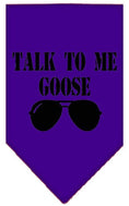 Load image into Gallery viewer, Pet and Dog Bandana Screen Printed, "Talk To Me Goose"
