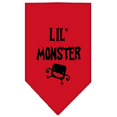 Halloween Pet and Dog Bandana Screen Printed, "Lil Monster"