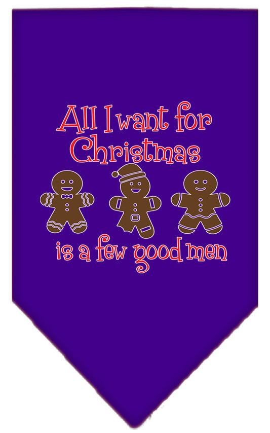 Christmas Pet Bandana "All I Want For Christmas Is A Few Good Men"