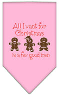 Load image into Gallery viewer, Christmas Pet Bandana "All I Want For Christmas Is A Few Good Men"
