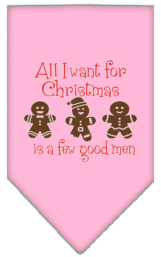 Christmas Pet Bandana "All I Want For Christmas Is A Few Good Men"