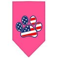 Load image into Gallery viewer, Pet and Dog Bandana Screen Printed, "Patriotic Paw"
