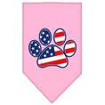 Load image into Gallery viewer, Pet and Dog Bandana Screen Printed, "Patriotic Paw"
