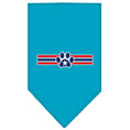 Load image into Gallery viewer, Pet and Dog Bandana Screen Printed, "Patriotic Star Paw"

