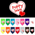 Load image into Gallery viewer, Pet and Dog Bandana Screen Printed, "Puppy Love"
