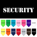 Load image into Gallery viewer, Pet and Dog Bandana Screen Printed, "Security"
