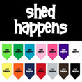 Load image into Gallery viewer, Pet and Dog Bandana Screen Printed, "Shed Happens"
