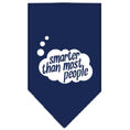 Load image into Gallery viewer, Pet and Dog Bandana Screen Printed, "Smarter Than Most People"
