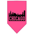 Load image into Gallery viewer, Pet and Dog Bandana Screen Printed, "Chicago Skyline"
