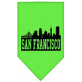 Load image into Gallery viewer, Pet and Dog Bandana Screen Printed, "San Francisco Skyline"

