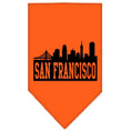 Load image into Gallery viewer, Pet and Dog Bandana Screen Printed, "San Francisco Skyline"
