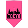 Load image into Gallery viewer, Pet and Dog Bandana Screen Printed, "Tokyo Skyline"
