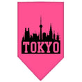 Load image into Gallery viewer, Pet and Dog Bandana Screen Printed, "Tokyo Skyline"
