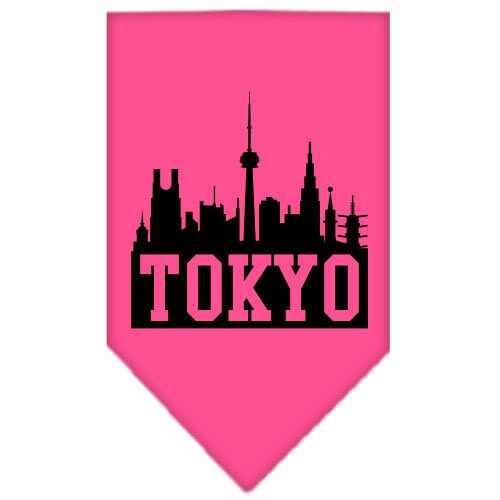 Pet and Dog Bandana Screen Printed, "Tokyo Skyline"