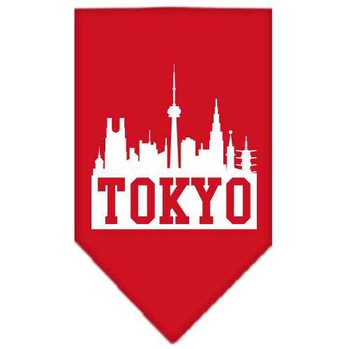 Pet and Dog Bandana Screen Printed, "Tokyo Skyline"