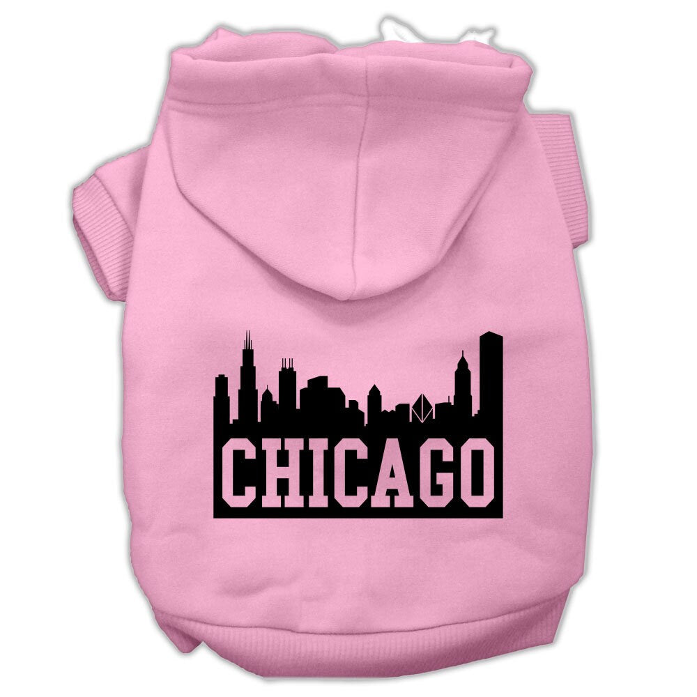 Pet Hoodie "Chicago Skyline"