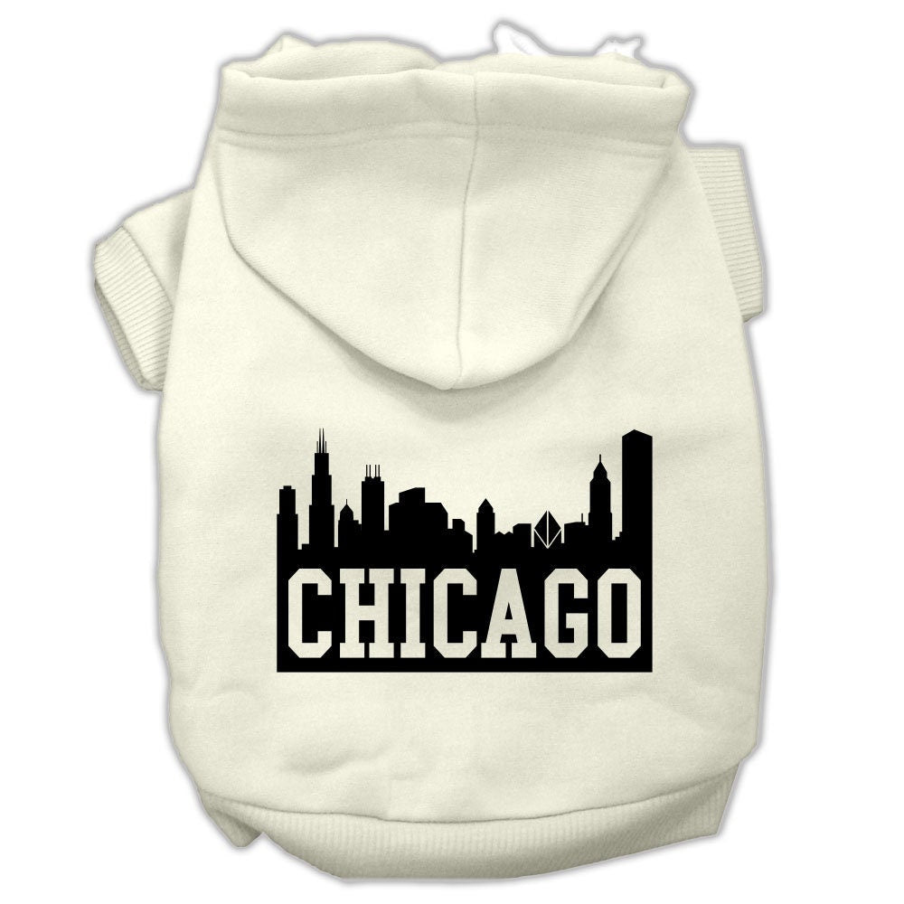 Pet Hoodie "Chicago Skyline"