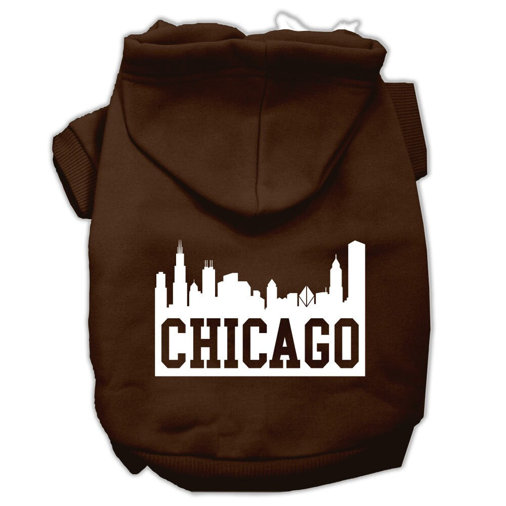Pet Hoodie "Chicago Skyline"