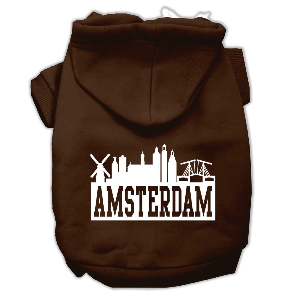 Pet Hoodie "Amsterdam Skyline"